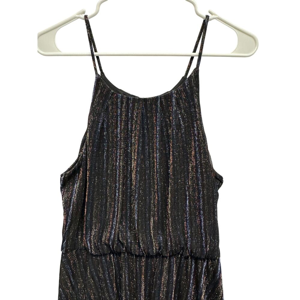 Mi Ami Metallic Shimmer Mini Dress L 2010s‎ Party Clubcore Rainbow - Picture 4 of 12